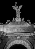 Vertical The Canadian National Exhibition Entrance black and white Photography