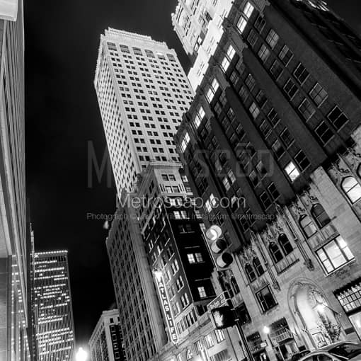 Boston Avenue in Downtown Tulsa -- Tulsa Black and White Photos