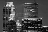 Horizontal Downtown Tulsa at Night Framed Photos