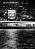 Vertical The Chevron Station in the Burrard Inlet black and white Photos