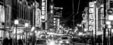 Panoramic Granville Ave Through Downtown Vancouver black and white Photos