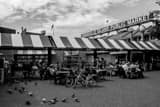 Horizontal Granville Island Public Market black and white Photos