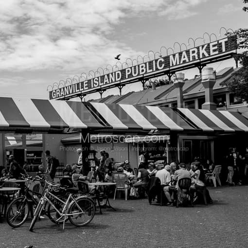 Granville Island Public Market -- Vancouver Black and White Photos