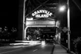 Horizontal The Granville Island Sign black and white Photos