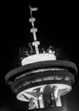 Vertical The Harbour Centre Observation Deck black and white Photos