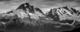 Panoramic Mt. Murchison near Squamish BC black and white Photos