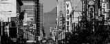 Panoramic Nelson Street at Granville Street black and white Photos