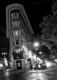 Vertical Powell Street in Gastown black and white Photos