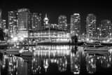 Horizontal The Rogers Center in Vancouver on False Creek black and white Photos