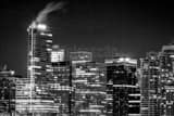 Horizontal The Vancouver Skyline from Stanley Park black and white Photos