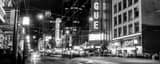 Panoramic The Vogue Theater on Granville Street black and white Photos