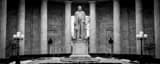 Panoramic The President McKinley Memorial in Niles Ohio black and white Photos