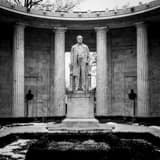 Square The President McKinley Memorial in Niles Ohio black and white Photos