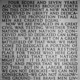 Square The Gettysburg Address in the Lincoln Memorial black and white Photos