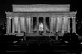 Horizontal The Lincoln Memorial and Reflecting Pool black and white Photos