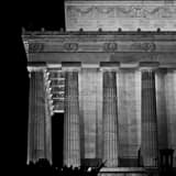 Square The Lincoln Memorial black and white Photography