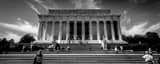 Panoramic The Lincoln Memorial on the National Mall black and white Photos