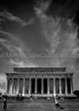 Vertical The Lincoln Memorial on the National Mall black and white Photos