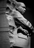 Vertical The Martin Luther King Jr. Memorial black and white Photos