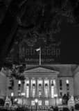 Vertical A Straight-On Shot of the Rayburn Office Building black and white Photos