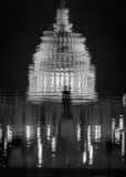 Vertical A Reflection of the Capitol Dome black and white Photos