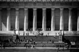Horizontal The Steps of the Lincoln Memorial black and white Photos