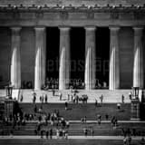 Square The Steps of the Lincoln Memorial black and white Photos