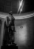 Vertical Thomas Jefferson Statue in the Jefferson Memorial black and white Photos