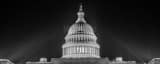 Panoramic The U.S. Capitol Building without the Capitol Reflecting Pool black and white Photos