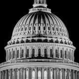 Square The US Capitol Building Dome black and white Photos