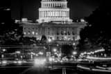 Horizontal The US Capitol Building from Pennsylvania Avenue black and white Photos
