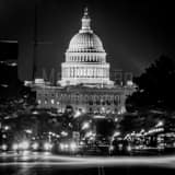 Square The US Capitol Building from Tenth and Pennsylvania black and white Photos