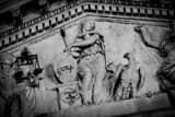 Horizontal USA July 4 1776 on the US Capitol Building black and white Photos