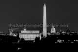 Horizontal The Washington DC Skyline from the Netherlands Carillion black and white Photos