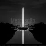 Square The Washington Monument from the Steps of the Lincoln Memorial black and white Photos