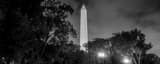 Panoramic The Washington Monument from Independence Avenue black and white Photos