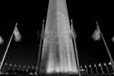Horizontal The Washington Monument and Ring of Flags black and white Photos