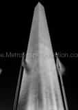Vertical The Washington Monument and Ring of Flags black and white Photos