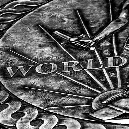 World War II Seal at WW2 Memorial -- Washington DC Black and White Photos