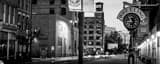 Panoramic The Welcome to Wheeling WV Clock black and white Pictures