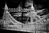Horizontal The Cinderella Bridge in Mill Creek Park black and white Photos