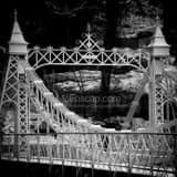Square The Cinderella Bridge in Mill Creek Park black and white Photos