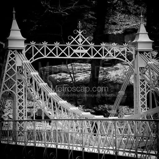 The Cinderella Bridge in Mill Creek Park -- Youngstown Black and White Photos