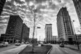 Horizontal Federal Plaza at Market Street black and white Photos