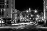Horizontal Home Savings Bank on Federal Plaza black and white Photos