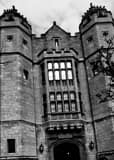 Vertical Jones Hall on Youngstown State University Campus black and white Photos