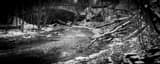 Panoramic Mill Creek black and white Photos