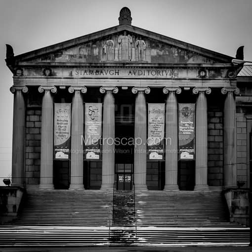 The Stambaugh Auditorium -- Youngstown Black and White Photos