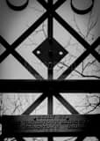 Vertical The Top of the Cinderella Bridge black and white Photos