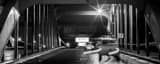 Panoramic The Youngstown Spring Commons Bridge black and white Photos